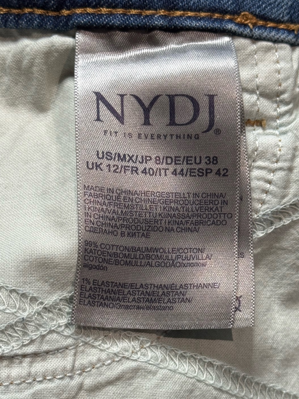 NYDJ Jemma Barrel Jean in Barcelona Breeze size 8 NWT - Picture 5 of 12